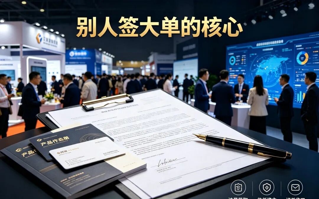 同样参展3天，别人签百万大单，而你只攒一堆废名片,问题在哪？